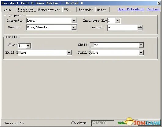 生化危机6 存档修改器 使用手册