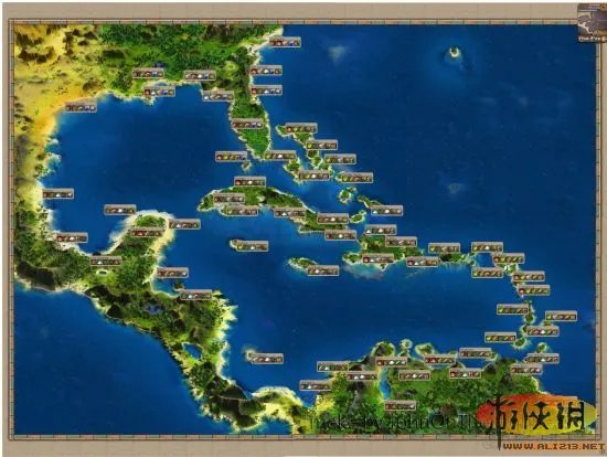 《海商王3》世界地图港口生​​产物品资料