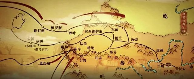 丝绸之路路线图全图高清？
