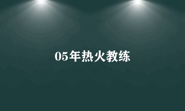 05年热火教练