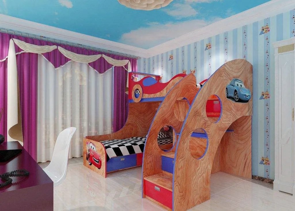 儿童高低床图片 儿童高低床选购技巧