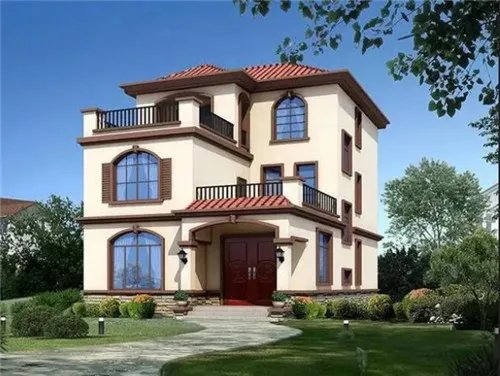 9米开间的农村自建房设计图 只要花20万就能住别墅