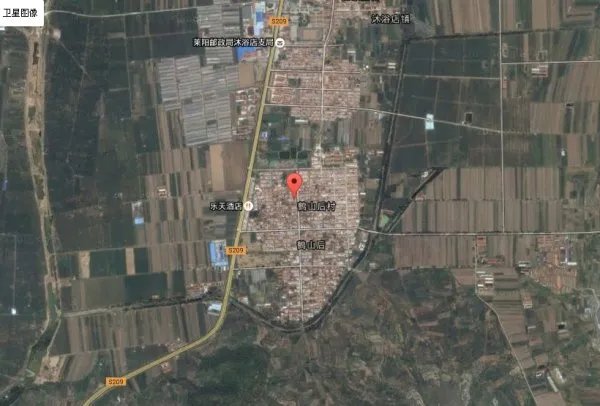 百度地图沐浴店镇鹤山后村地理位置卫星图
