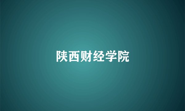 陕西财经学院