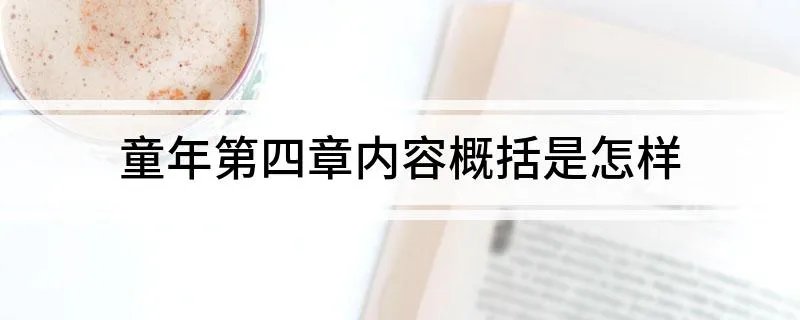 童年第四章内容概括是怎样
