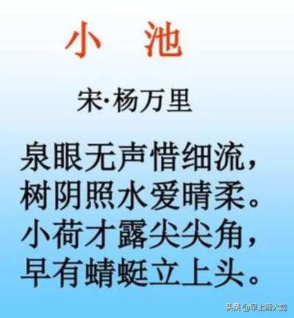 《小池》的古诗及诗意？