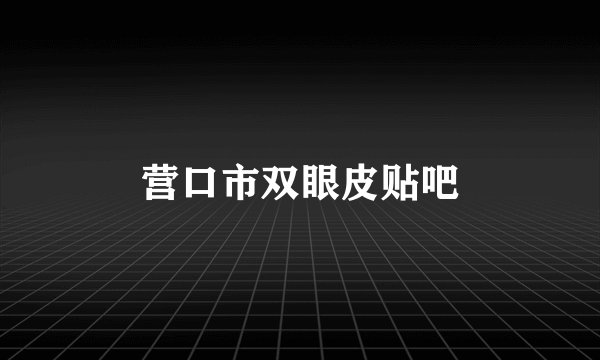 营口市双眼皮贴吧