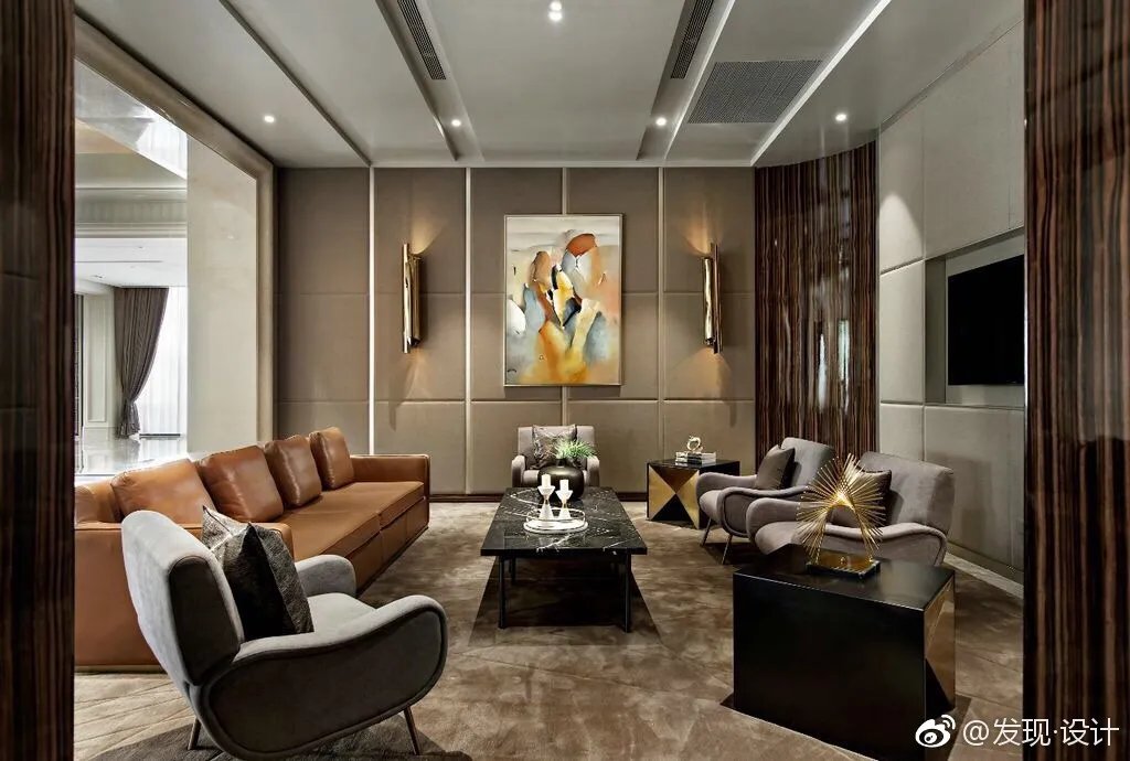 高清全案图片在天津天房光合谷展售中心的设计中，设计师用当...