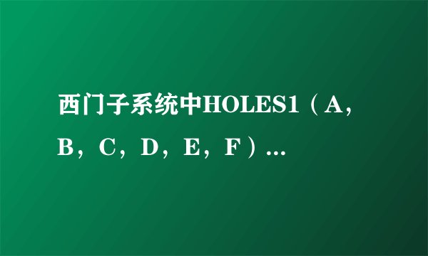 西门子系统中HOLES1（A，B，C，D，E，F）是什么意思