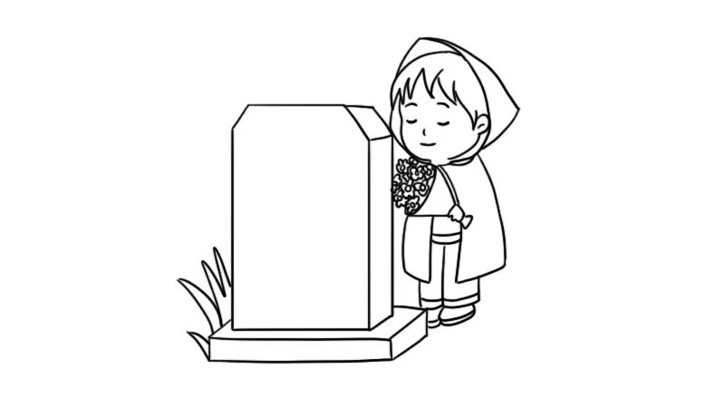 清明节简笔画怎么画