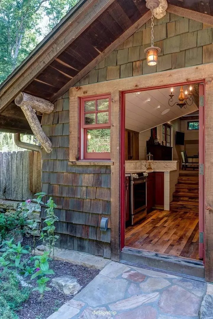 林中小屋,现代化乡村别墅