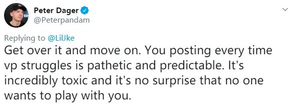 DOTA2比赛Ti9昨日VP遭淘汰Lil发文庆祝 被踢怨念得以宣泄