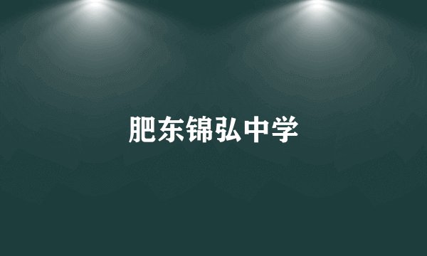 肥东锦弘中学