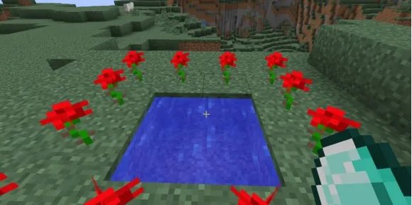 《我的世界》手机版做暮色森林传送门任务的时候怎么扔钻石？