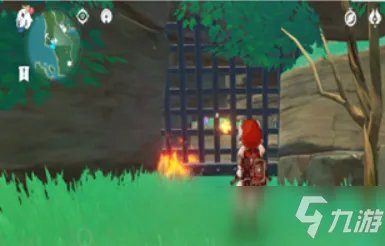 《原神》白狐之野铁门打开方法
