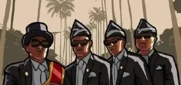 《抖音》黑人抬棺专业团队无水印表情包分享 黑哥一笑生死难料