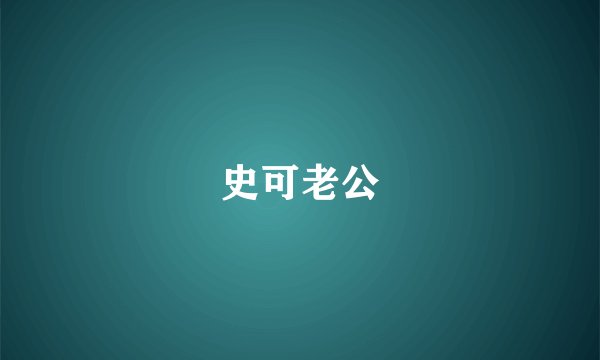 史可老公