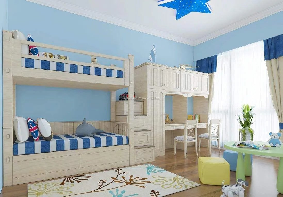 儿童高低床图片 儿童高低床选购技巧