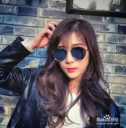 中长发烫发发型图片