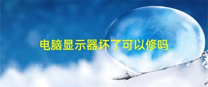 电脑显示器坏了可以修吗