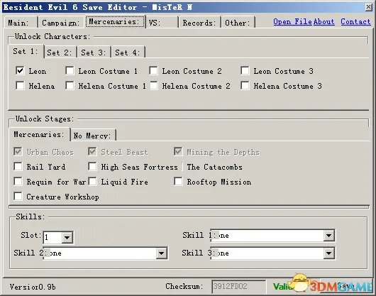 生化危机6 存档修改器 使用手册