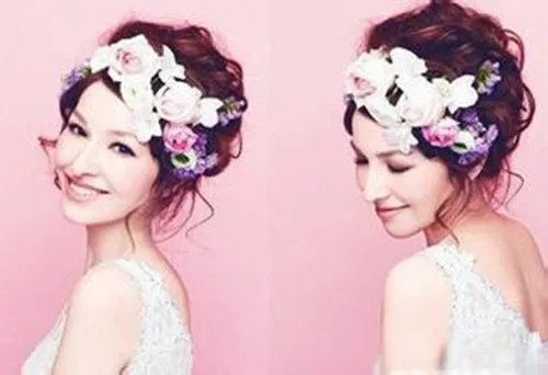 韩式婚纱照新娘发型装扮    如何打造迷人的新娘发型