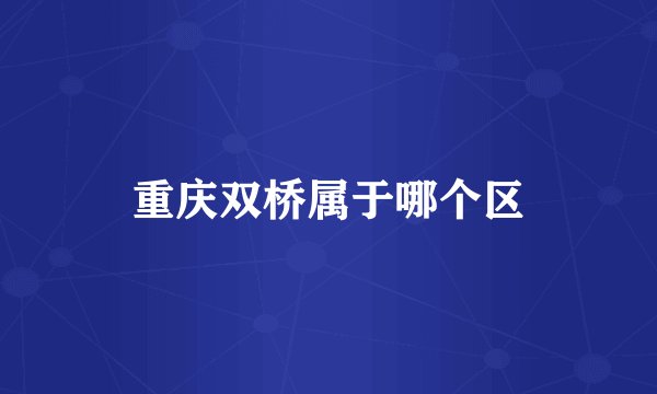 重庆双桥属于哪个区