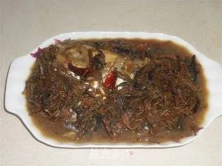 梅干菜烧勒鱼