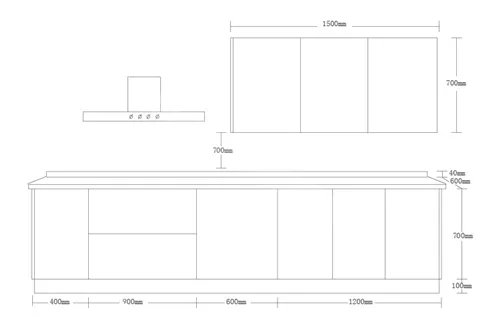 橱柜尺寸图价格 橱柜的标准尺寸是多少