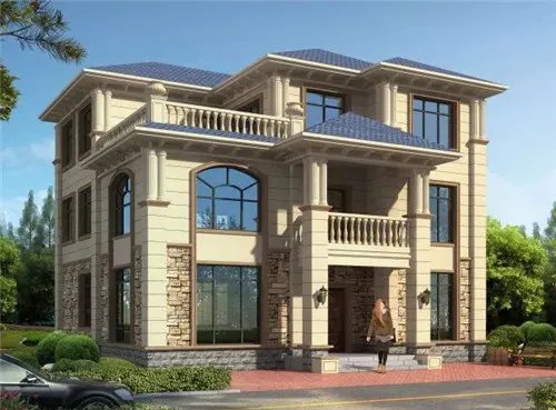 9米开间的农村自建房设计图 只要花20万就能住别墅