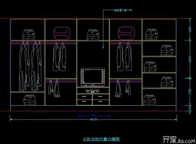 一张图告诉你,衣柜内部这样设计!