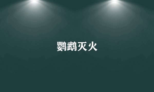 鹦鹉灭火