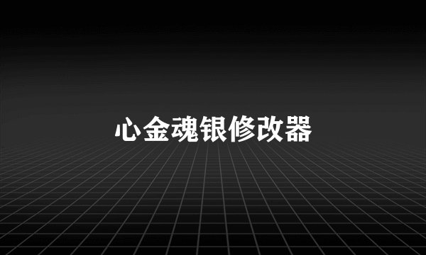 心金魂银修改器