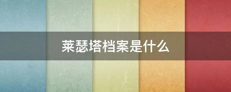 莱瑟塔档案是什么