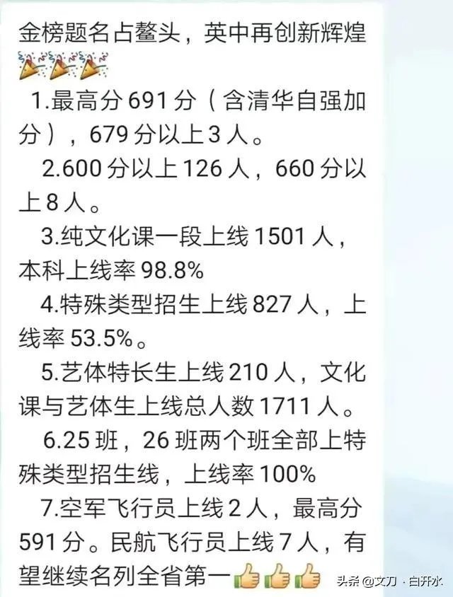 泰安英雄山中学高考升学率？