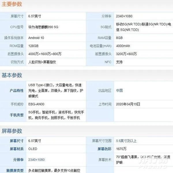 荣耀30pro参数配置详情_荣耀30pro详细完整参数