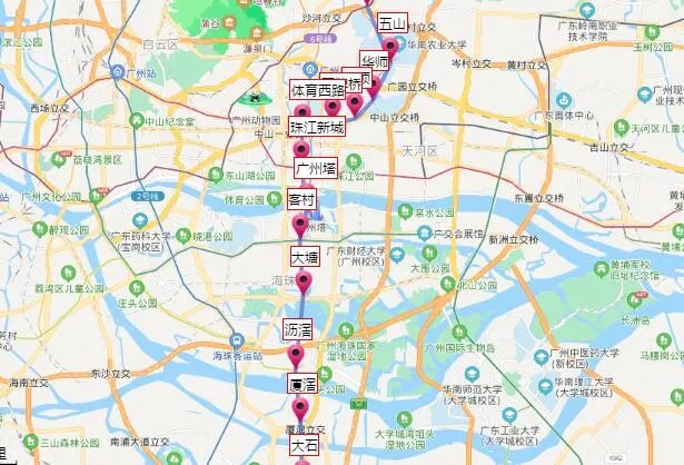 2021广州地铁3号线路图 广州地铁3号线站点图及运营时间表