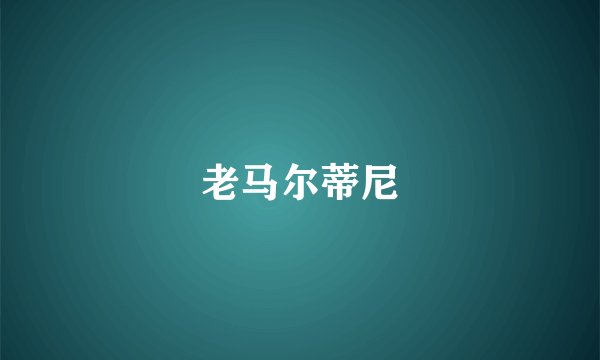老马尔蒂尼