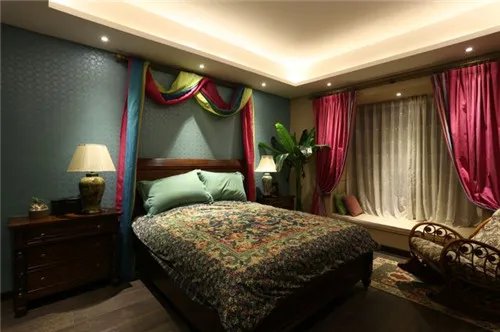 东南亚风格装修效果图  10万半包148㎡东南亚装修