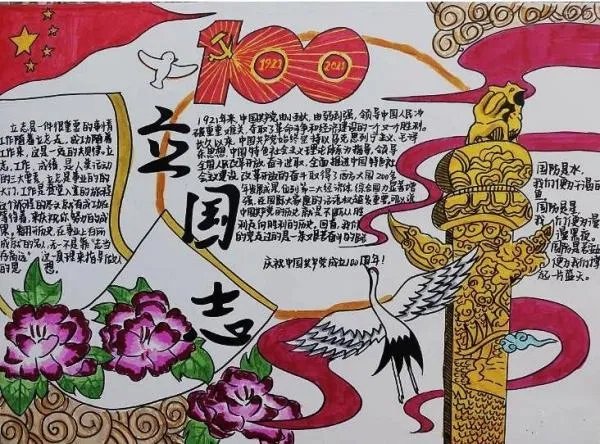 初一军训手抄报图片简单又漂亮