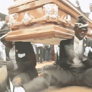 《抖音》黑人抬棺专业团队无水印表情包分享 黑哥一笑生死难料