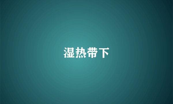 湿热带下