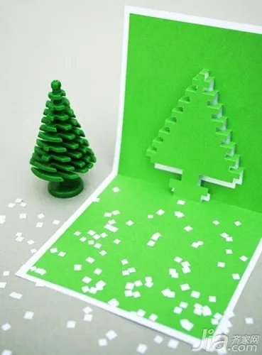 小学生卡纸手工制作图片大全 圣诞节立体贺卡