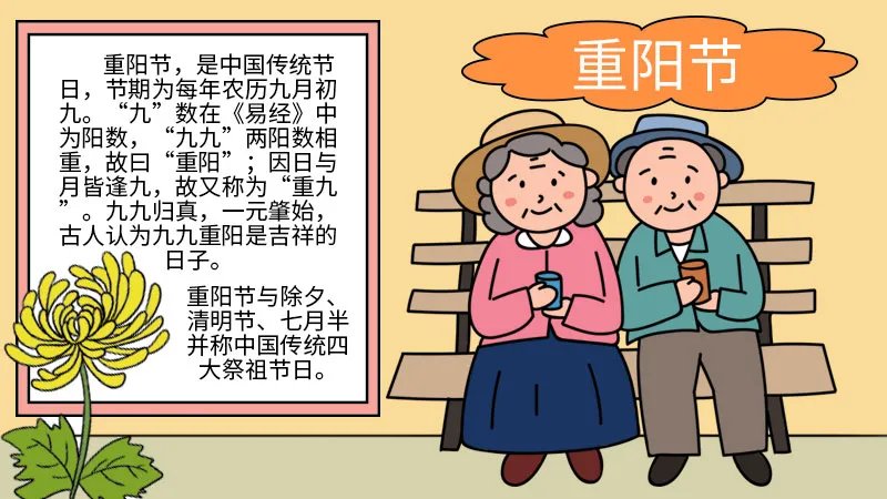 2021重阳节的手抄报简单又漂亮 2021重阳节手抄报简单字少