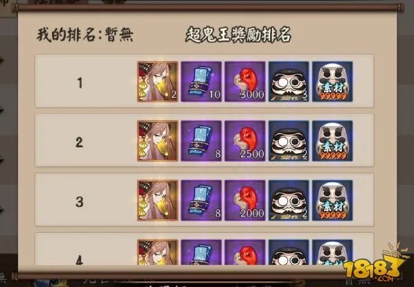 外服阴阳师超鬼王活动说明 奖励一整个山风